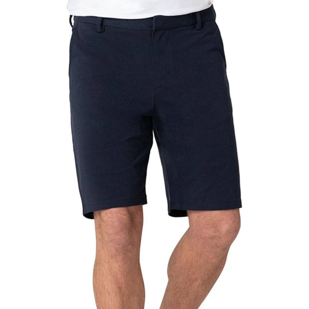 SWEAT TAILOR Mens Navy Stretch Shorts 28